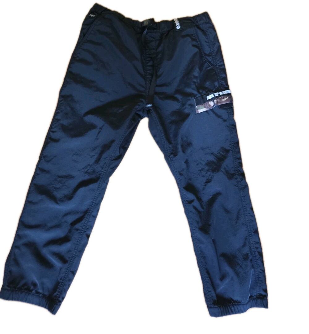 Aape by A Bathing Ape Pants Camo Cargo Jogger Black Medium 185/ 34x26